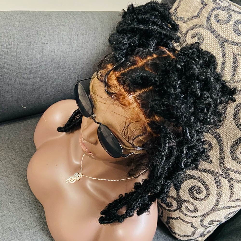 Short butterfly locs wig